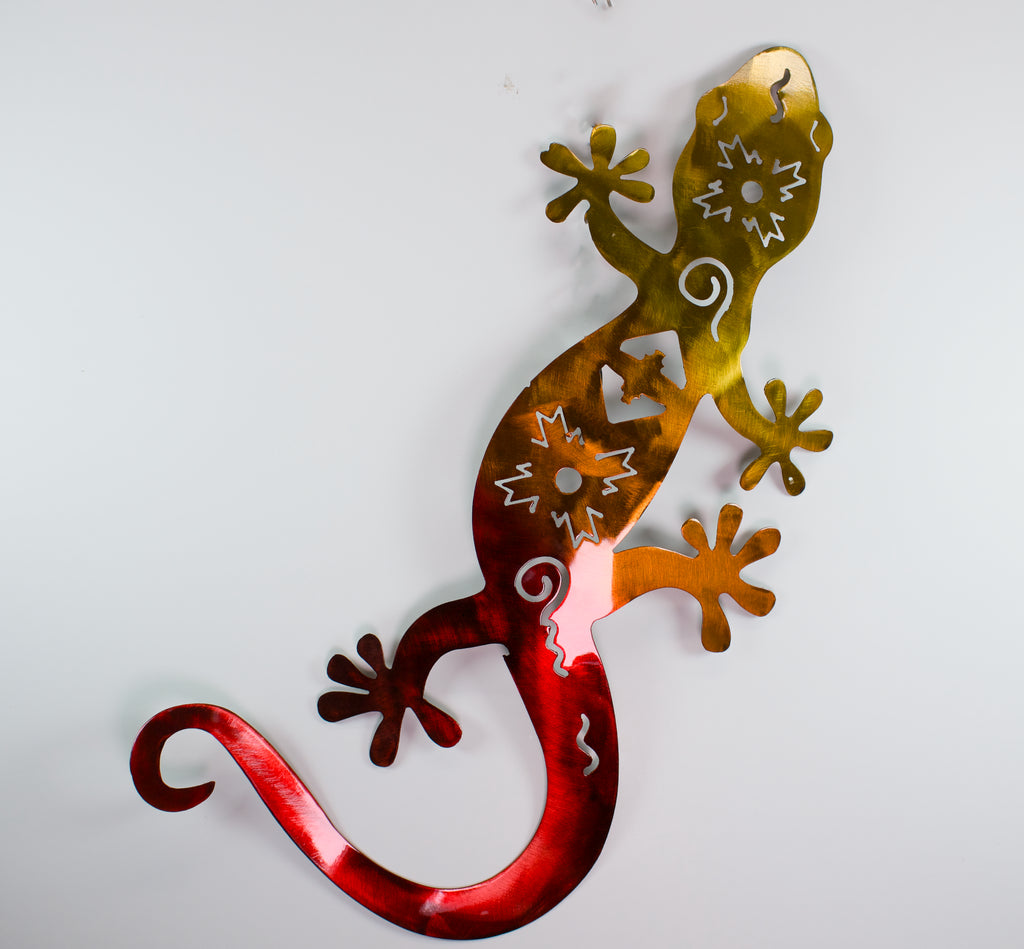 Plasma Metal Lizard Yard Art Wall Art