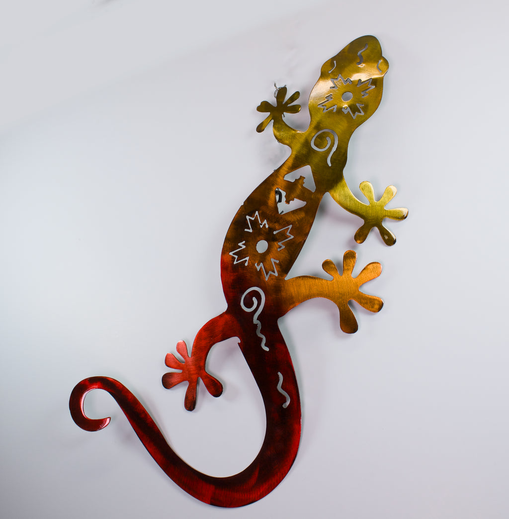 Plasma Metal Lizard Yard Art Wall Art