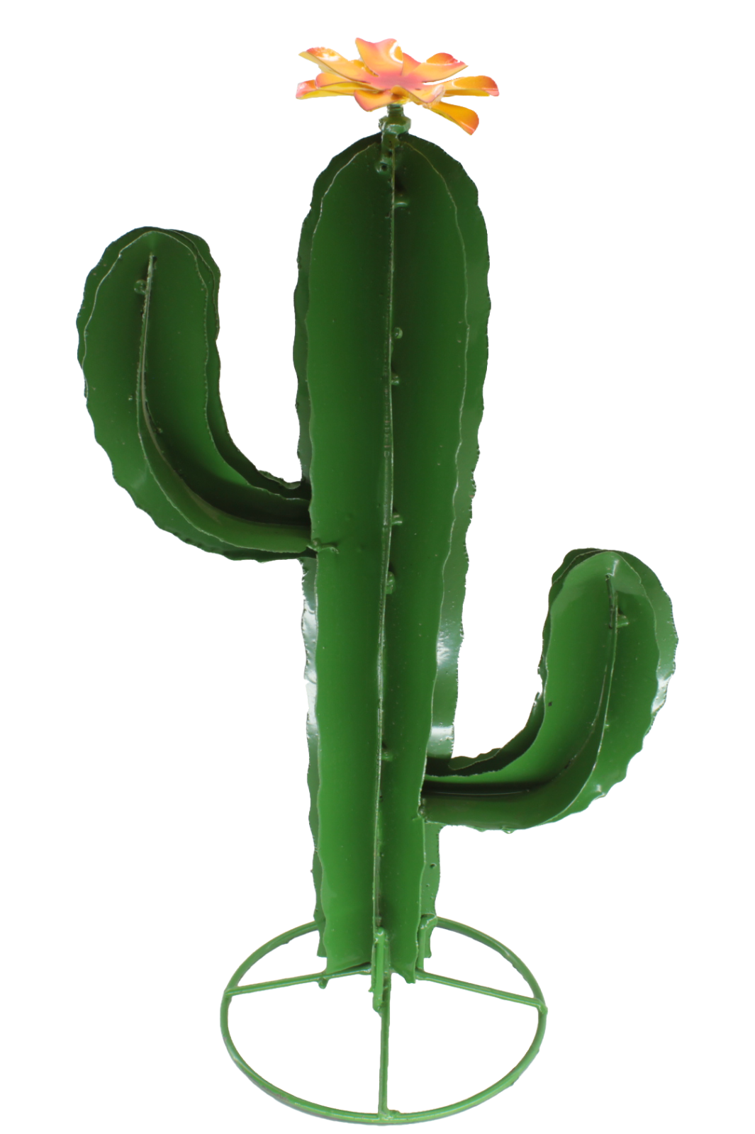 Metal Saguaro Cactus Yard Art