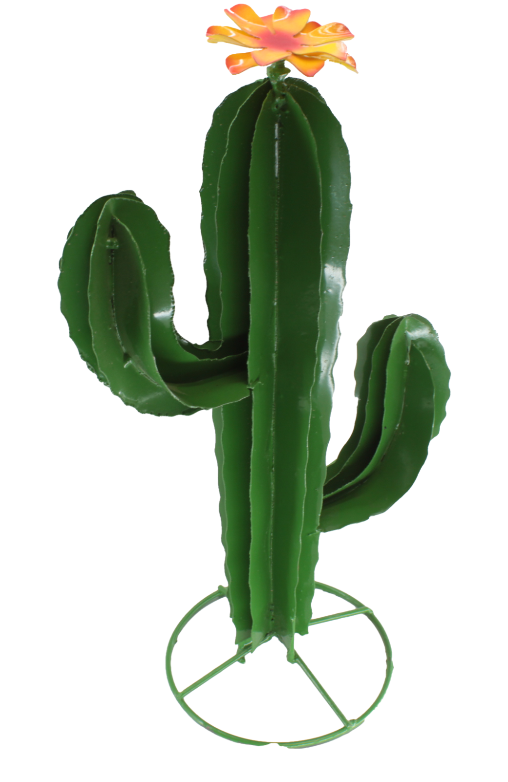 Metal Saguaro Cactus Yard Art