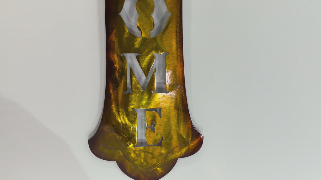 Metal Plasma Welcome Cross - Wall Art