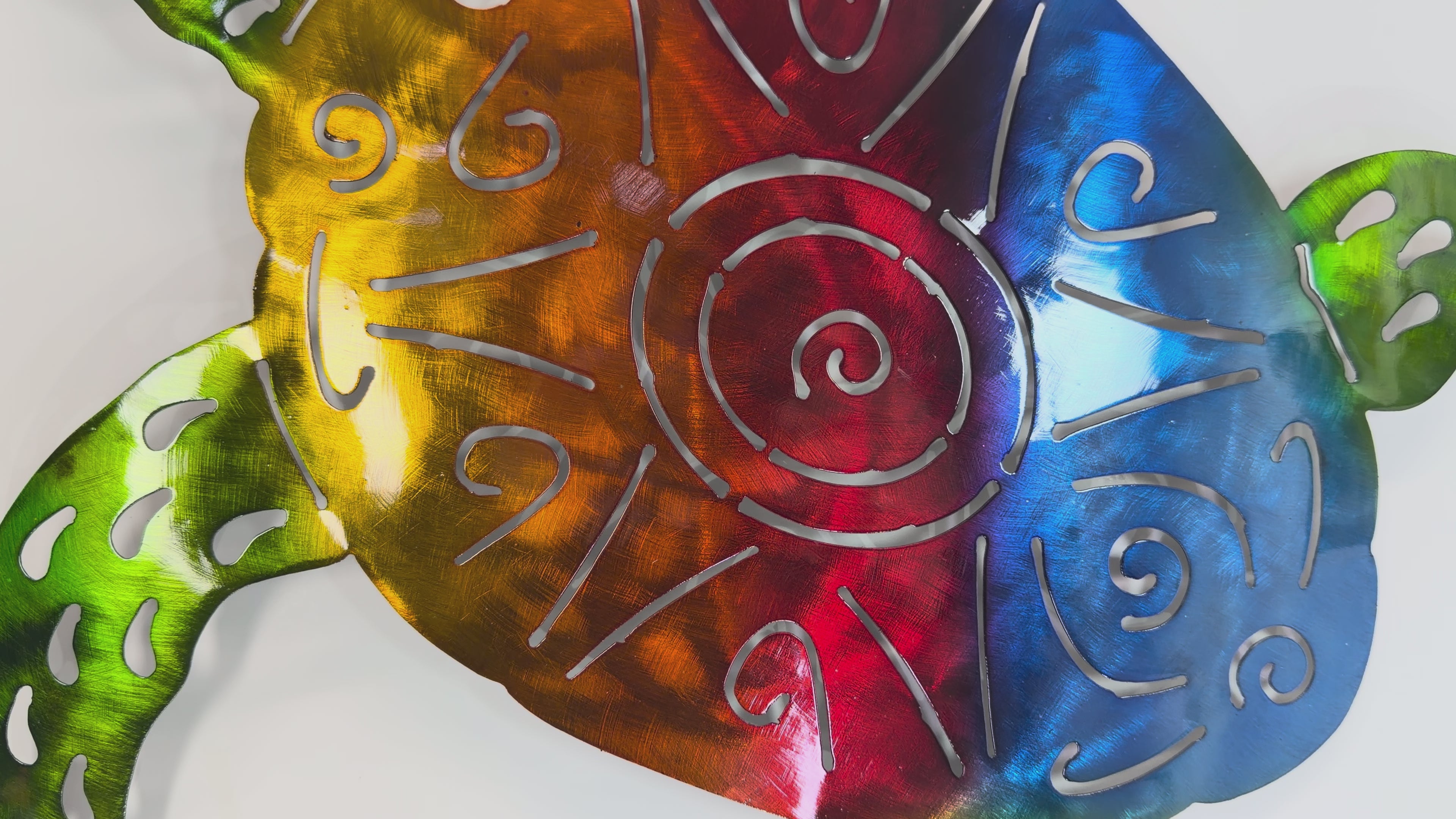 Metal Plasma Sea Turtle - Wall Art