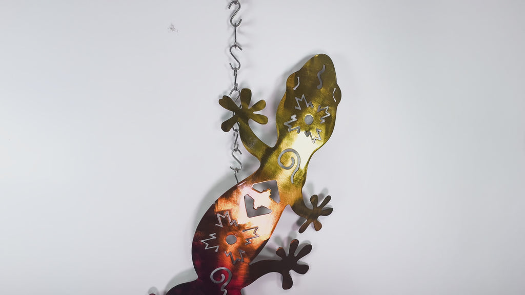 Plasma Metal Lizard Yard Art Wall Art